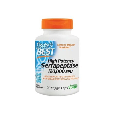 Doctor's Best Serrapeptase 120 000 SPU High Potency 90 Capsule